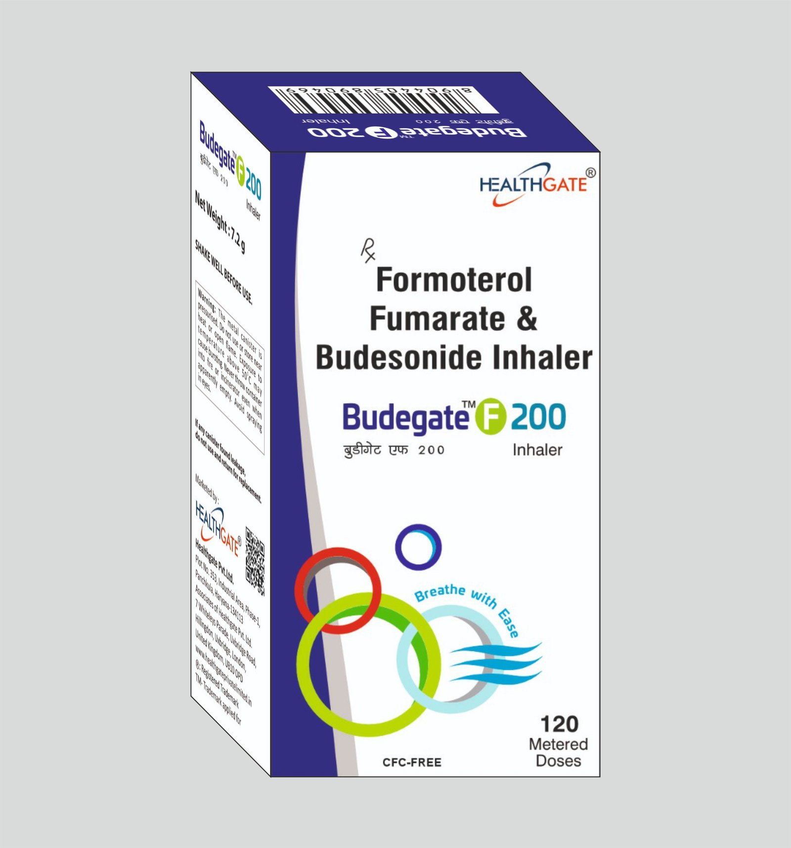 BUDEGATE F 200 INHALER